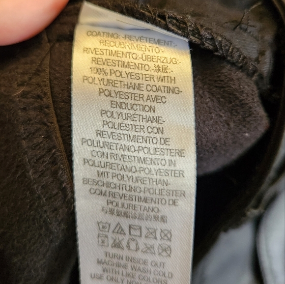 Free People Faux Leather Vegan High Rise Long & Lean Pants Leggings Stretchy - Picture 8 of 9